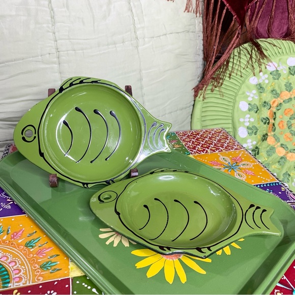 MCM Fish Dish set Melamine - Picture 6 of 6
